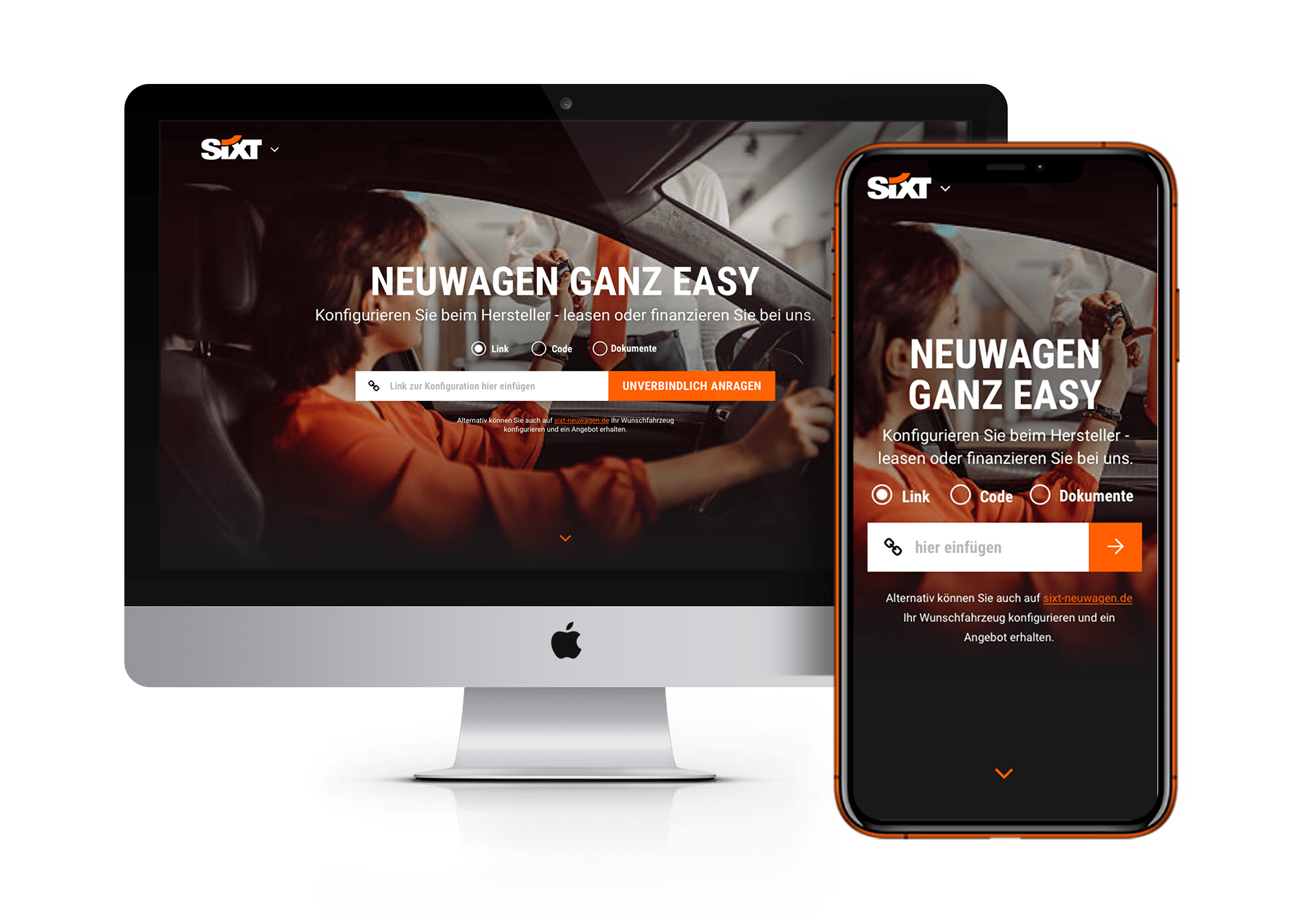 Palmy Studio - SIXT Neuwagen - web design website development ux design ui design branding