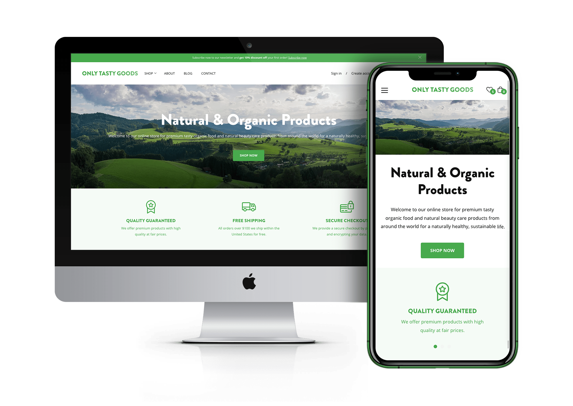 Palmy Studio - Only Tasty Goods - web design website development ux design ui design branding