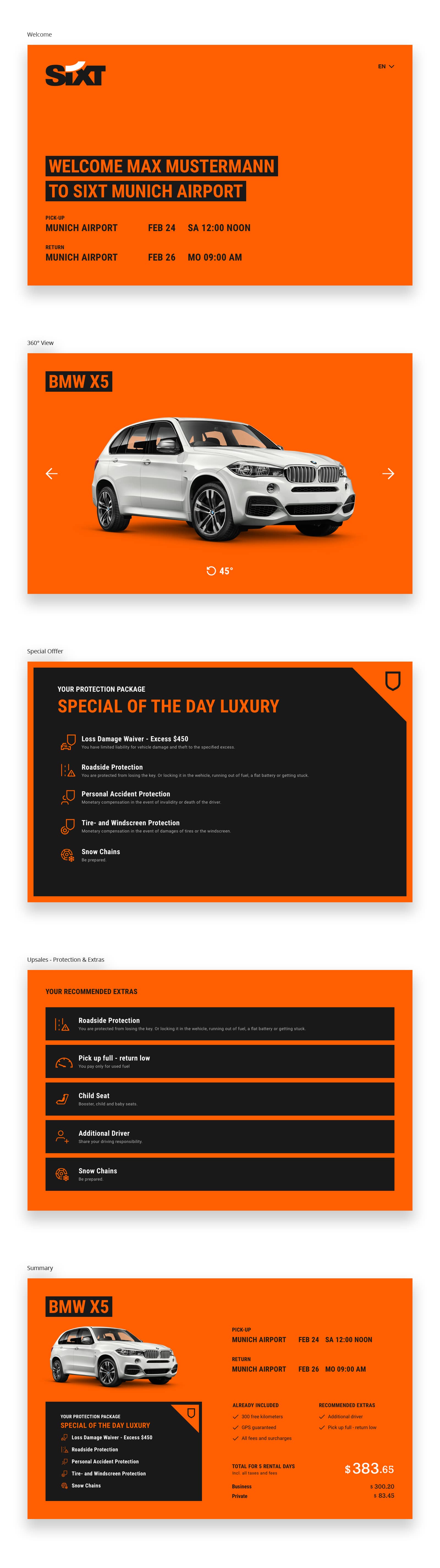 Palmy Studio - SIXT Rental Station - web design website development ux design ui design branding