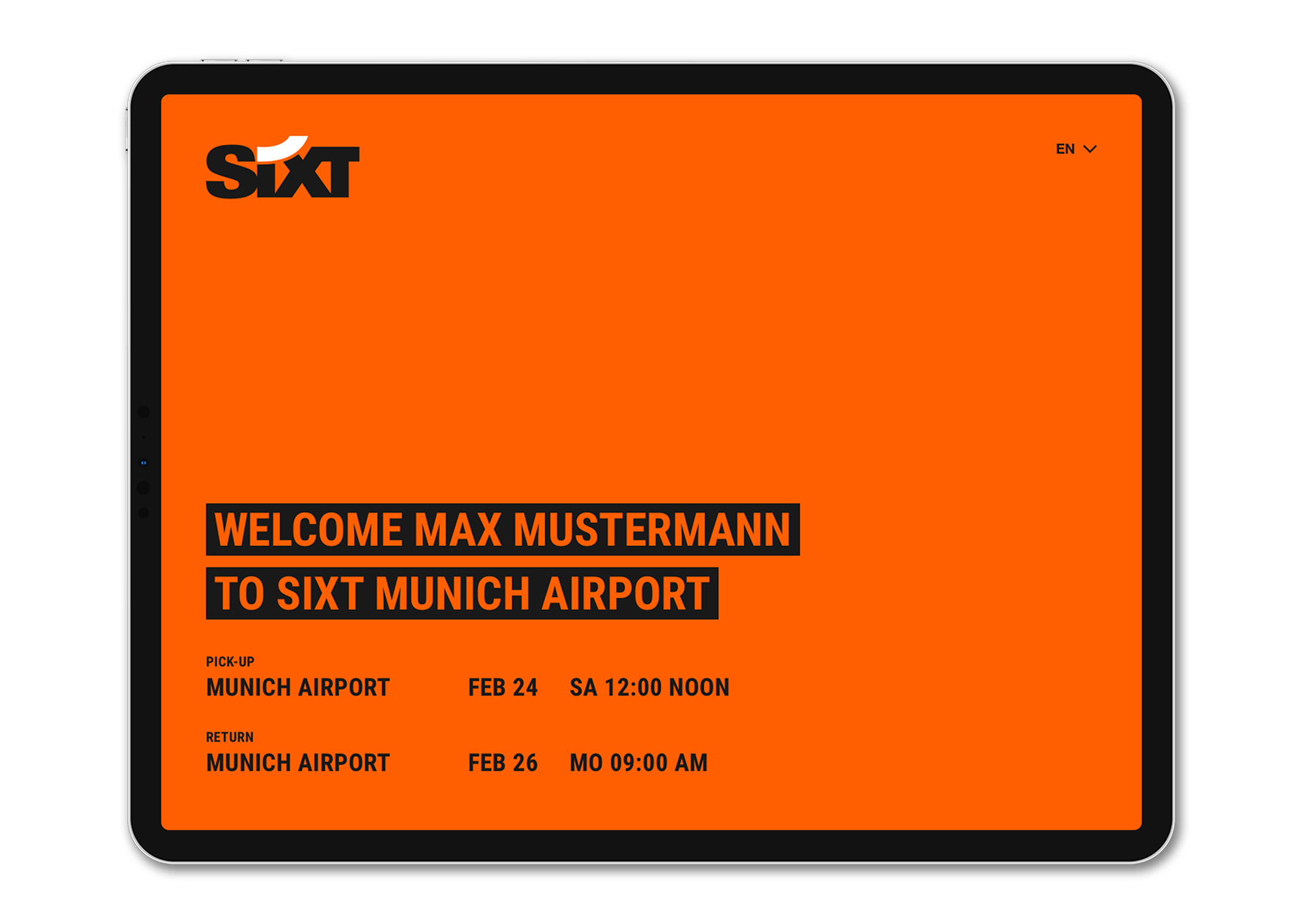 Palmy Studio - SIXT Rental Station - web design website development ux design ui design branding